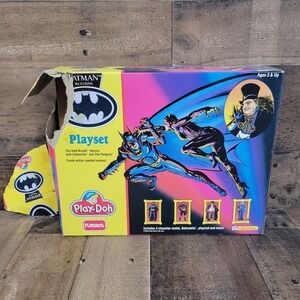 Batman‎ Returns Playset DC Comics Play-Doh 1992 Vintage Playskool NOB w/ Flaw